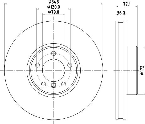 HELLA 8DD 355 133-521 - Discofreno autozon.pro