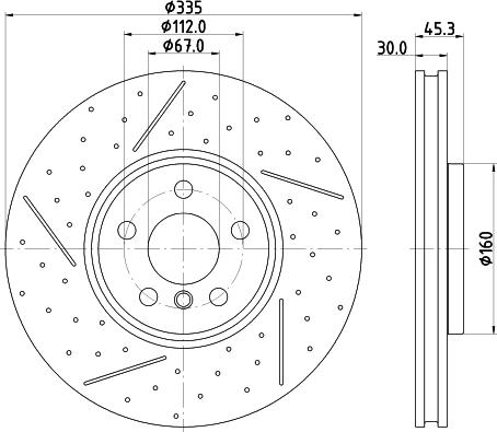 HELLA 8DD 355 133-091 - Discofreno autozon.pro