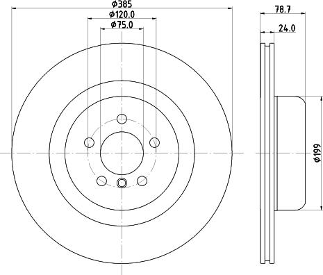 HELLA 8DD 355 133-001 - Discofreno autozon.pro