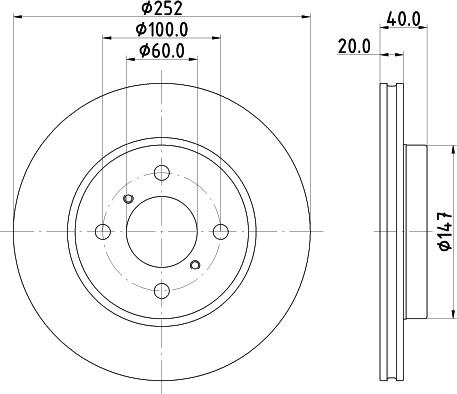 HELLA 8DD 355 133-301 - Discofreno autozon.pro