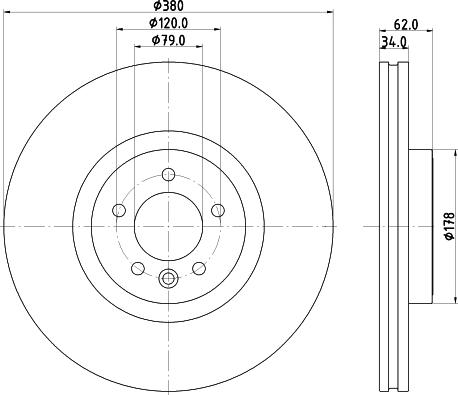 HELLA 8DD 355 132-951 - Discofreno autozon.pro