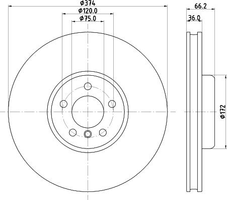 HELLA 8DD 355 132-961 - Discofreno autozon.pro