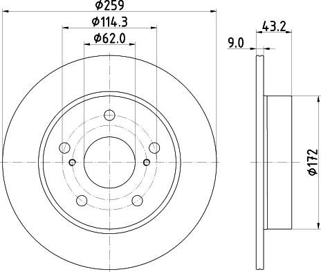 HELLA 8DD 355 132-491 - Discofreno autozon.pro