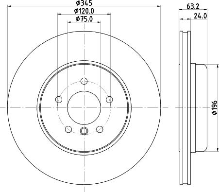 HELLA 8DD 355 132-531 - Discofreno autozon.pro