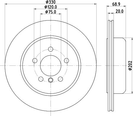 HELLA 8DD 355 132-851 - Discofreno autozon.pro