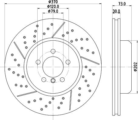 HELLA 8DD 355 132-811 - Discofreno autozon.pro