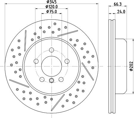 HELLA 8DD 355 132-821 - Discofreno autozon.pro