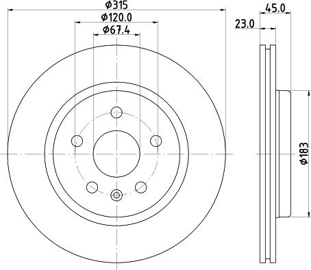 HELLA 8DD 355 132-751 - Discofreno autozon.pro