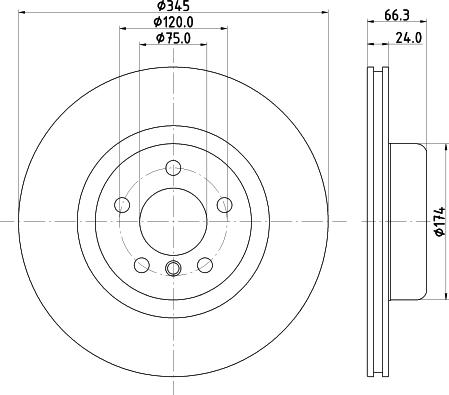 HELLA 8DD 355 132-781 - Discofreno autozon.pro