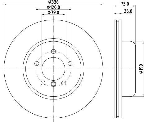 HELLA 8DD 355 132-771 - Discofreno autozon.pro