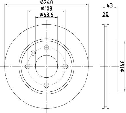 HELLA 8DD 355 129-961 - Discofreno autozon.pro