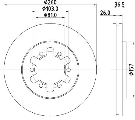 HELLA 8DD 355 129-911 - Discofreno autozon.pro