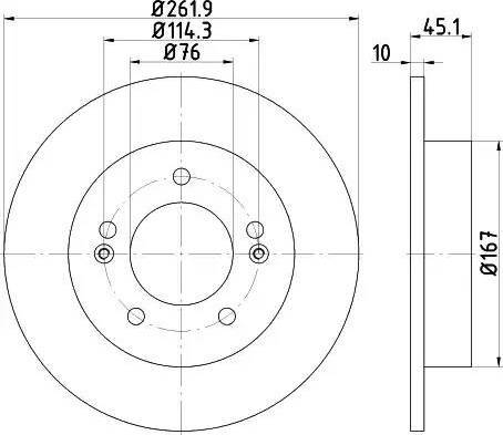 HELLA 8DD 355 118-301 - Discofreno autozon.pro