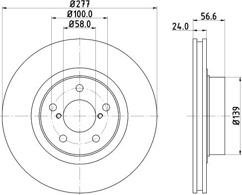 HELLA 8DD 355 129-421 - Discofreno autozon.pro