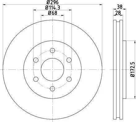 HELLA 8DD 355 119-171 - Discofreno autozon.pro