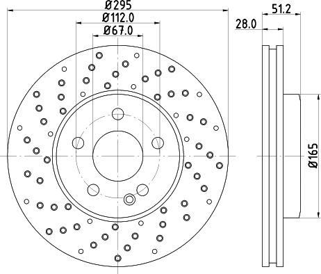 HELLA 8DD 355 129-681 - Discofreno autozon.pro