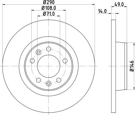 HELLA 8DD 355 124-461 - Discofreno autozon.pro