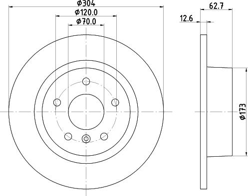 HELLA 8DD 355 124-671 - Discofreno autozon.pro