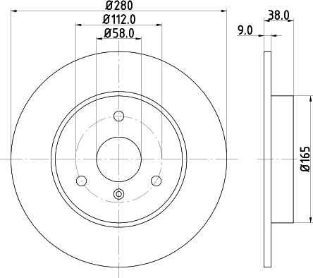 HELLA 8DD 355 124-001 - Discofreno autozon.pro