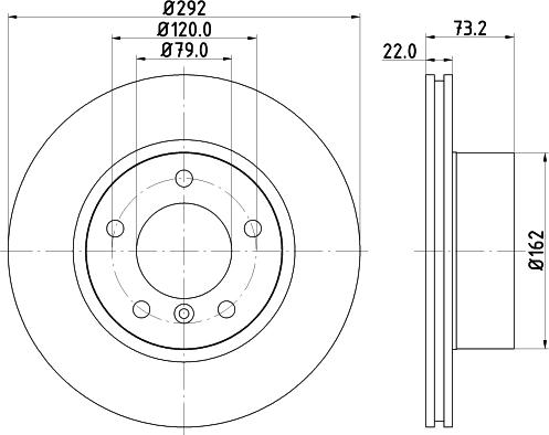 HELLA 8DD 355 124-151 - Discofreno autozon.pro