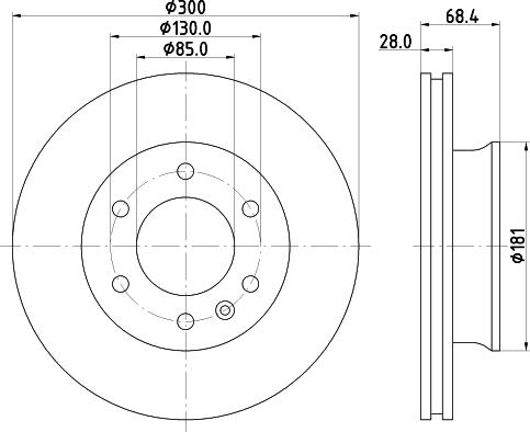 HELLA 8DD 355 124-101 - Discofreno autozon.pro