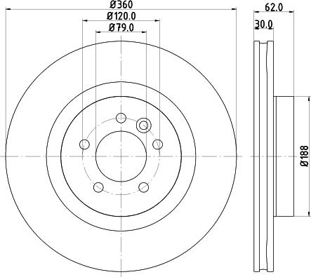 HELLA 8DD 355 124-341 - Discofreno autozon.pro