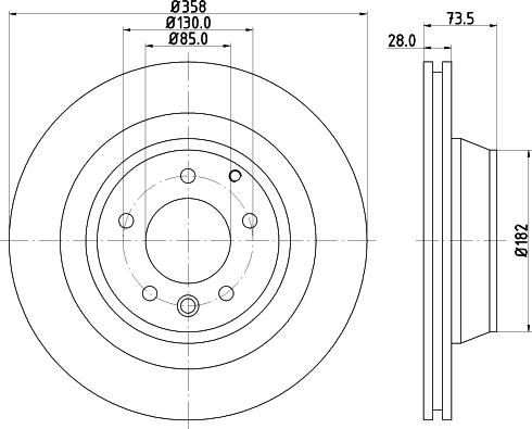 HELLA 8DD 355 124-361 - Discofreno autozon.pro