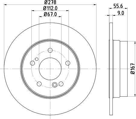 HELLA 8DD 355 124-381 - Discofreno autozon.pro