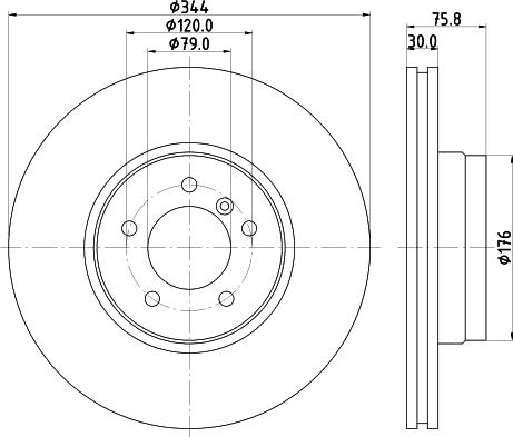 HELLA 8DD 355 124-251 - Discofreno autozon.pro