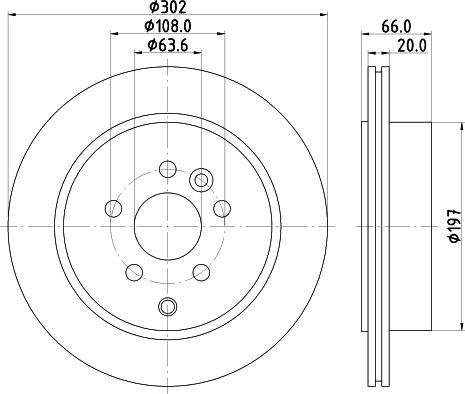 HELLA 8DD 355 124-261 - Discofreno autozon.pro