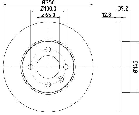 HELLA 8DD 355 124-271 - Discofreno autozon.pro