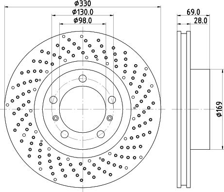 HELLA 8DD 355 125-031 - Discofreno autozon.pro