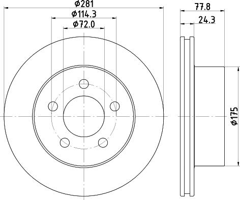 HELLA 8DD 355 125-371 - Discofreno autozon.pro