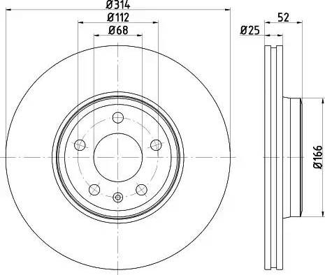 HELLA 8DD 355 125-201 - Discofreno autozon.pro