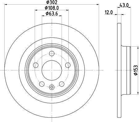 HELLA 8DD 355 126-991 - Discofreno autozon.pro