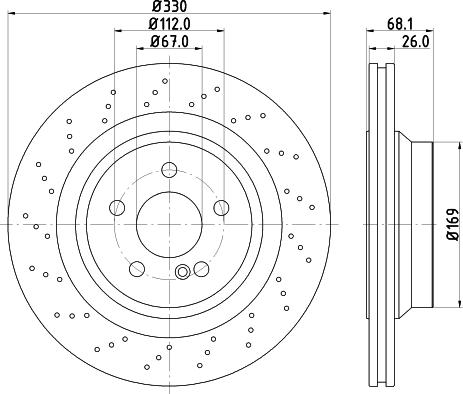 HELLA 8DD 355 126-402 - Discofreno autozon.pro