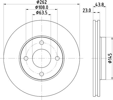 HELLA 8DD 355 126-601 - Discofreno autozon.pro