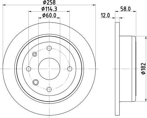 HELLA 8DD 355 120-921 - Discofreno autozon.pro