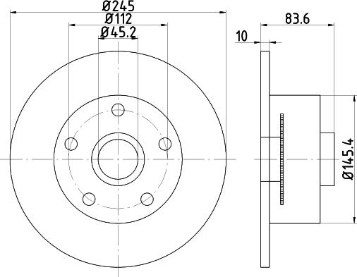 HELLA 8DD 355 120-151 - Discofreno autozon.pro