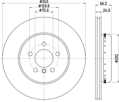 HELLA 8DD 355 120-852 - Discofreno autozon.pro