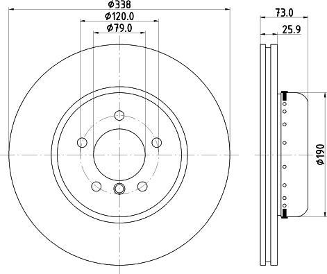 HELLA 8DD 355 120-861 - Discofreno autozon.pro