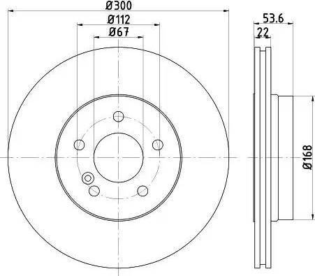 HELLA 8DD 355 121-951 - Discofreno autozon.pro