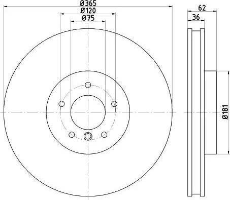 HELLA 8DD 355 121-451 - Discofreno autozon.pro