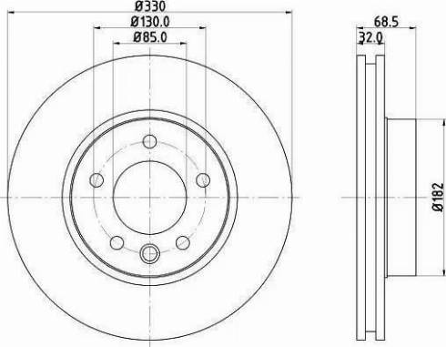 HELLA 8DD 355 121-081 - Discofreno autozon.pro