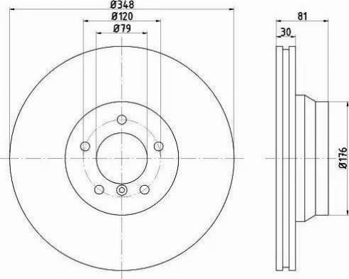 HELLA 8DD 355 121-131 - Discofreno autozon.pro