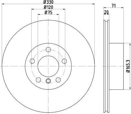 HELLA 8DD 355 121-801 - Discofreno autozon.pro