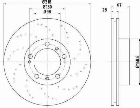 HELLA 8DD 355 121-881 - Discofreno autozon.pro