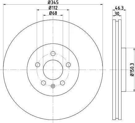 HELLA 8DD 355 112-381 - Discofreno autozon.pro