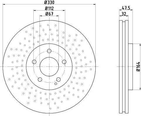 HELLA 8DD 355 121-331 - Discofreno autozon.pro