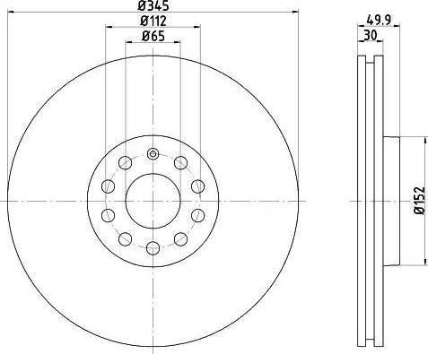 HELLA 8DD 355 121-271 - Discofreno autozon.pro